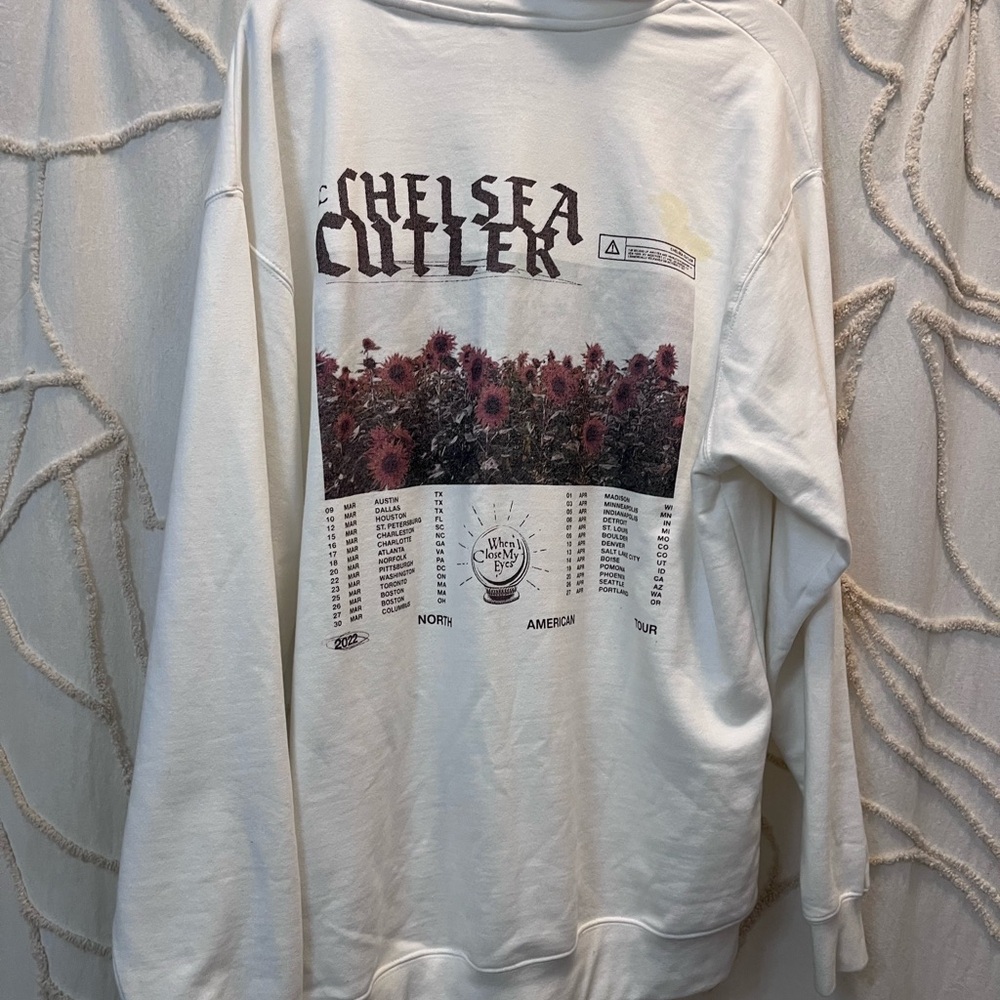 White Chelsea Cutler When I Close My Eyes WICME White Hoodie